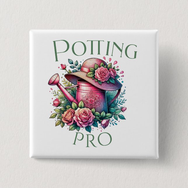 Bóton Quadrado 5.08cm Botão Potting Pro (Frente)