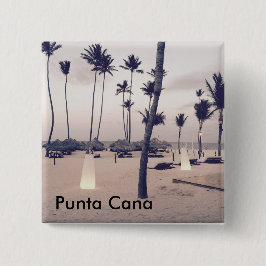 Bóton Quadrado 5.08cm Botão Punta Cana