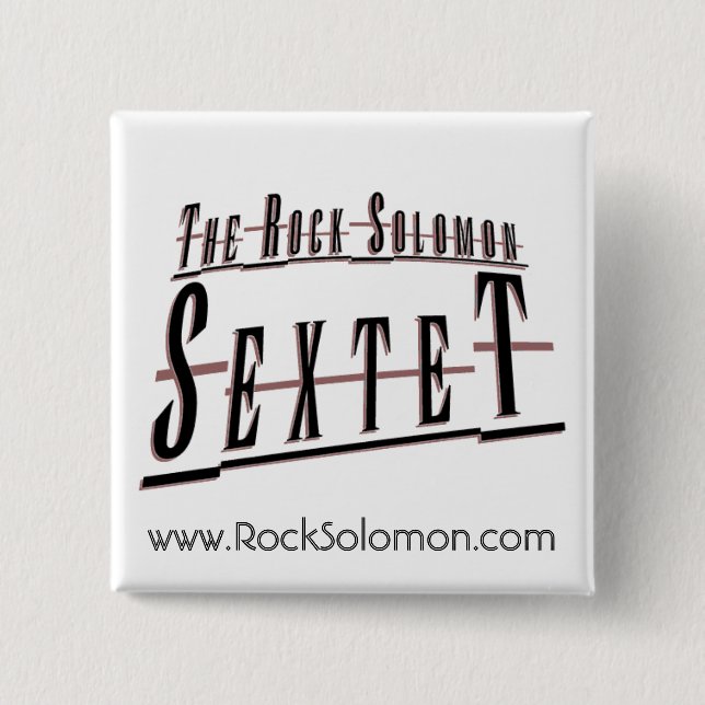 Bóton Quadrado 5.08cm Botão quadrado (Frente)