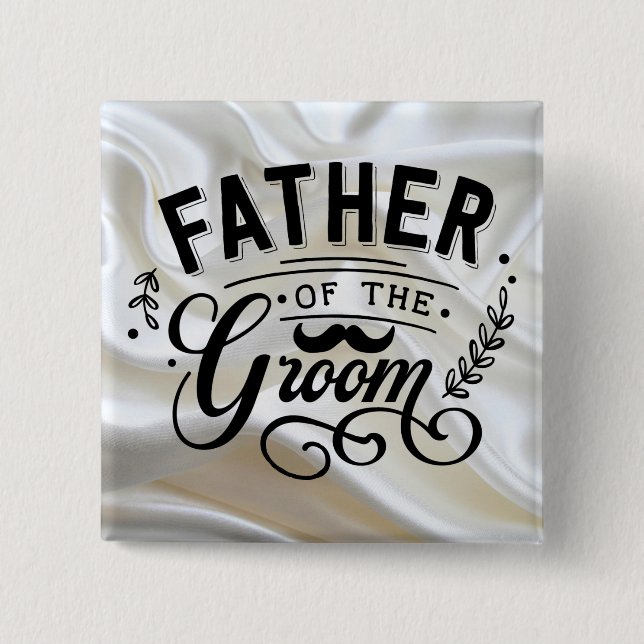 Bóton Quadrado 5.08cm - Botão Quadrado (Frente)