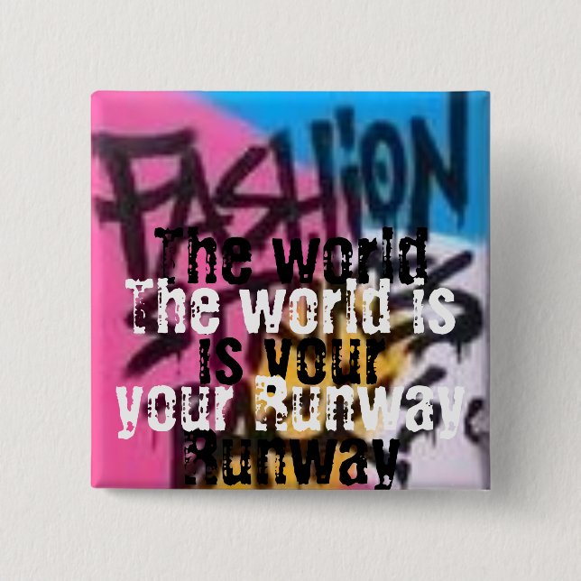 Bóton Quadrado 5.08cm Botão quadrado (Frente)