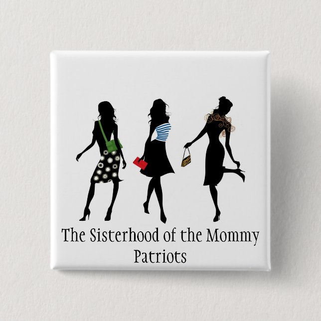 Bóton Quadrado 5.08cm Botão quadrado (Frente)