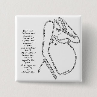 Bóton Quadrado 5.08cm Botão quadrado