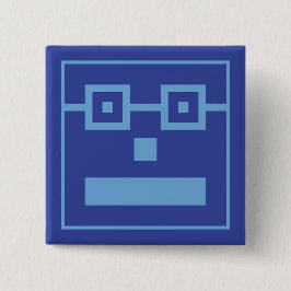 Bóton Quadrado 5.08cm Botão Quadrado
