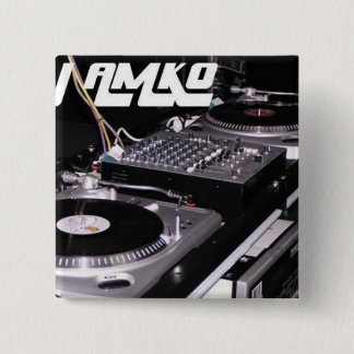 Bóton Quadrado 5.08cm Botão quadrado