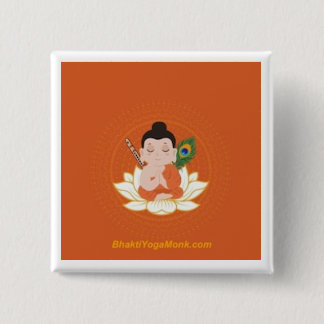 Bóton Quadrado 5.08cm Botão Quadrado BhaktiYogaMonk