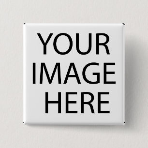 Bóton Quadrado 5.08cm botão quadrado customizável