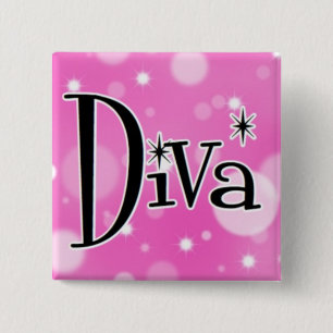 Bóton Quadrado 5.08cm Botão quadrado da diva