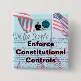 Bóton Quadrado 5.08cm Botão quadrado de 2 polegadas