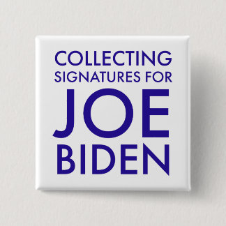 Bóton Quadrado 5.08cm Botão Quadrado de Recolha de Assinaturas do Biden