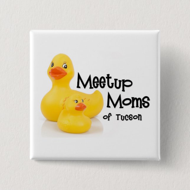 Bóton Quadrado 5.08cm Botão quadrado do logotipo (Frente)