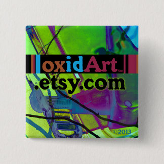 Bóton Quadrado 5.08cm botão quadrado do oxidArt