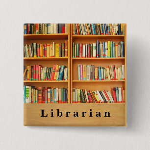 Bóton Quadrado 5.08cm Botão quadrado dos livros