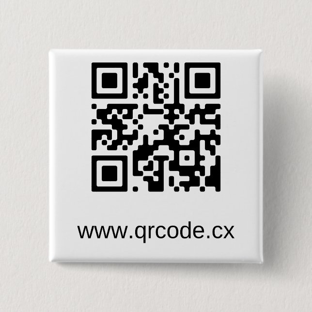 Bóton Quadrado 5.08cm Botão quadrado feito sob encomenda (Frente)