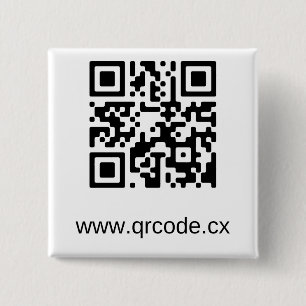 Bóton Quadrado 5.08cm Botão quadrado feito sob encomenda