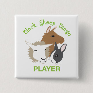 Bóton Quadrado 5.08cm Botão quadrado; Jogador