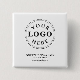 Bóton Quadrado 5.08cm Botão Quadrado Personalizado – Adicione Seu Texto 