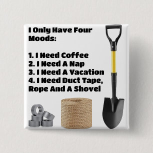 Bóton Quadrado 5.08cm Botão Quatro Moods