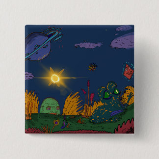 Bóton Quadrado 5.08cm Botão sapo mágico
