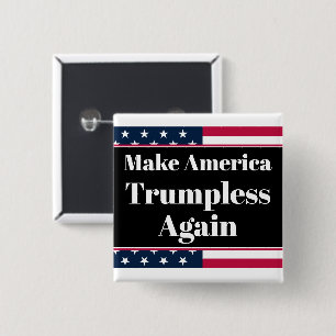 Bóton Quadrado 5.08cm Botão sem Trump
