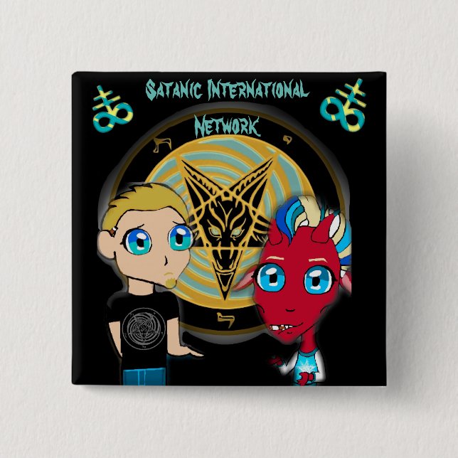 BÓTON QUADRADO 5.08CM BOTÃO SIN (Frente)