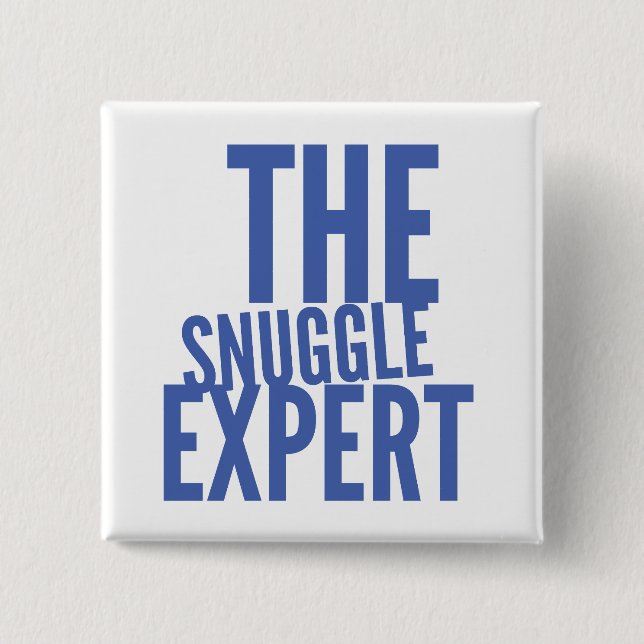 Bóton Quadrado 5.08cm Botão Snuggle Square (Frente)