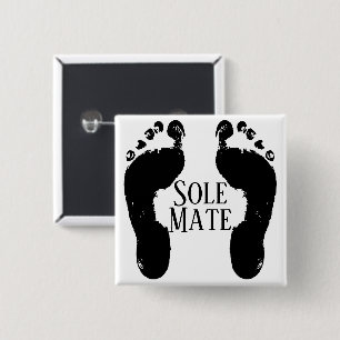 Bóton Quadrado 5.08cm Botão Sole Mate