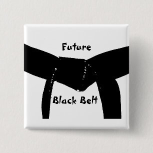 Bóton Quadrado 5.08cm Botão traseiro do Pin do cinturão negro futuro d