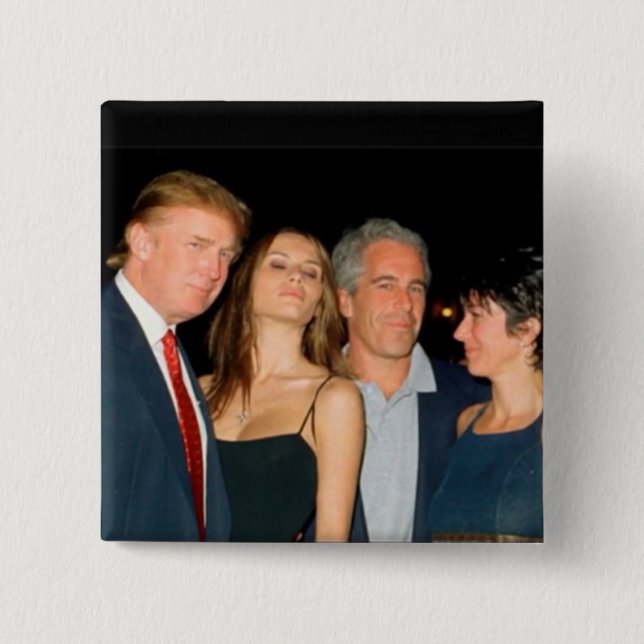 Bóton Quadrado 5.08cm Botão Trump (Frente)