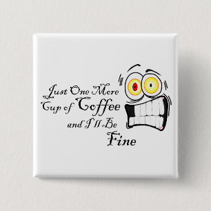 Bóton Quadrado 5.08cm botão Um Mais