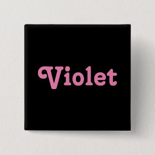 Bóton Quadrado 5.08cm Botão Violeta
