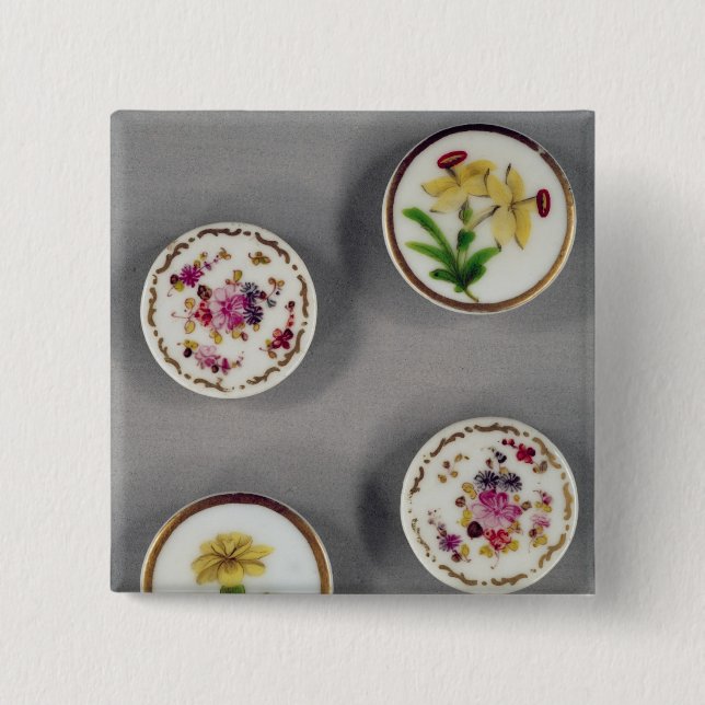 Bóton Quadrado 5.08cm Botões (Frente)