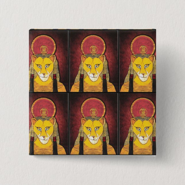 Bóton Quadrado 5.08cm botões (Frente)