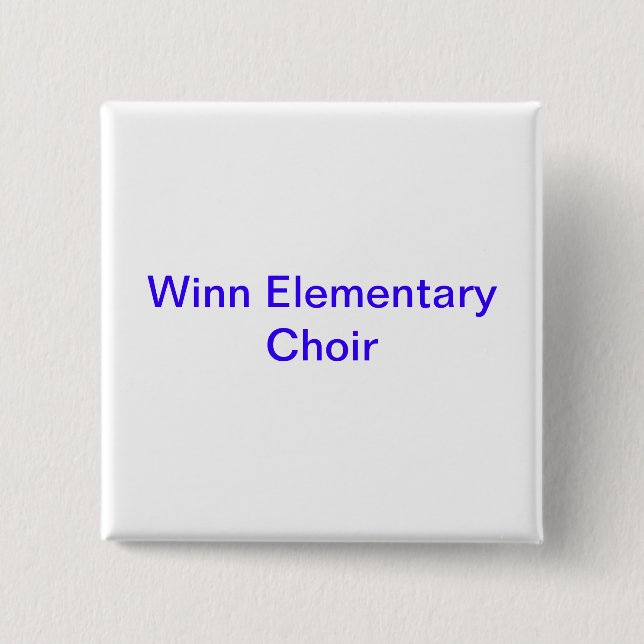 Bóton Quadrado 5.08cm Botões da escola (Frente)