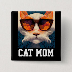 BÓTON QUADRADO 5.08CM BOTÕES DE MÃE CAT PARA NATAL