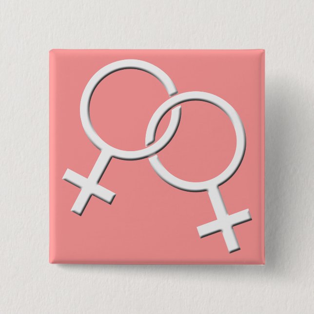 Bóton Quadrado 5.08cm Botões de orgulho gay Mesmo Sexo Arco-Íris Botões  (Frente)