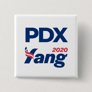 Bóton Quadrado 5.08cm Botões de PDX Yang2020
