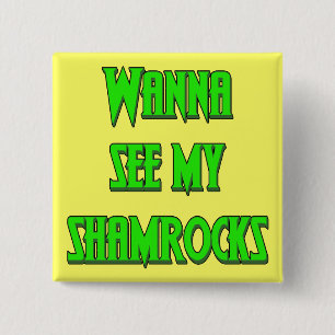 Bóton Quadrado 5.08cm Botões do irlandês do dia de St Patrick