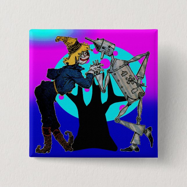 Bóton Quadrado 5.08cm Botões Neon Tree (Frente)