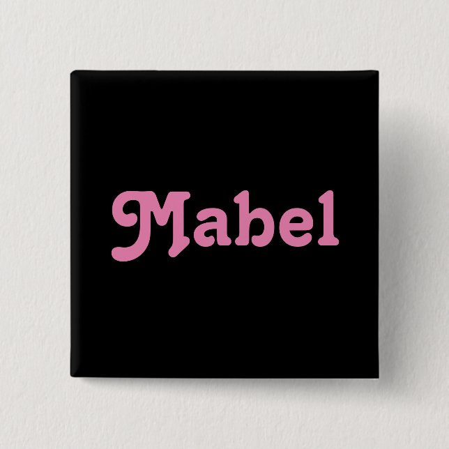 Bóton Quadrado 5.08cm Botton Mabel (Frente)