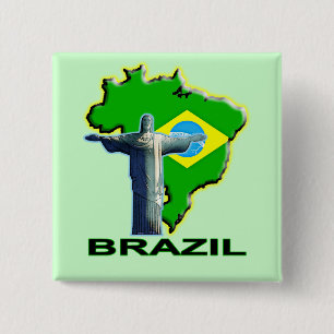 Bóton Quadrado 5.08cm Brasil