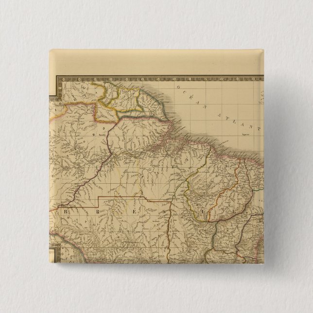 Bóton Quadrado 5.08cm Brasil (Frente)