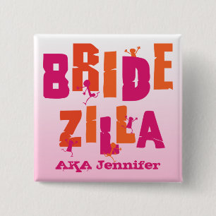 Bóton Quadrado 5.08cm Bridezilla (s)