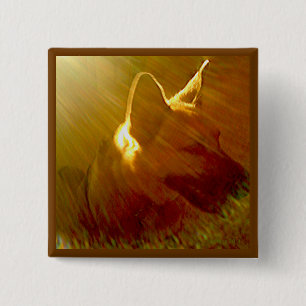 Bóton Quadrado 5.08cm Brilhar no meu German shepherd nº 1