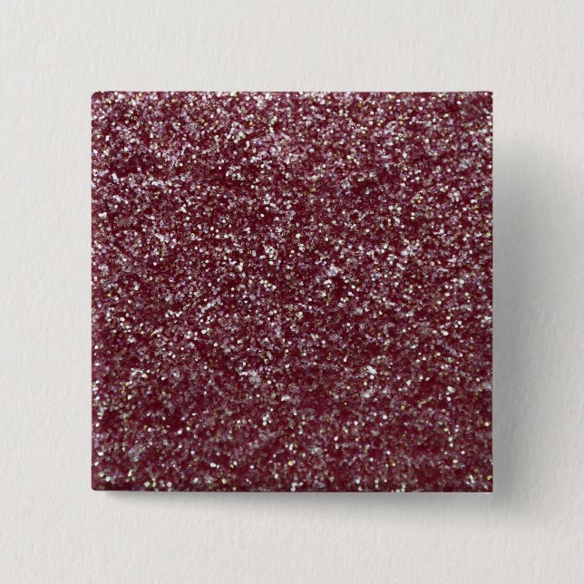 Bóton Quadrado 5.08cm Brilho Vermelho (Frente)