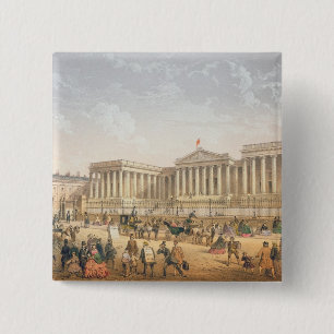 Bóton Quadrado 5.08cm British Museum, c.1862 (litho da cor)