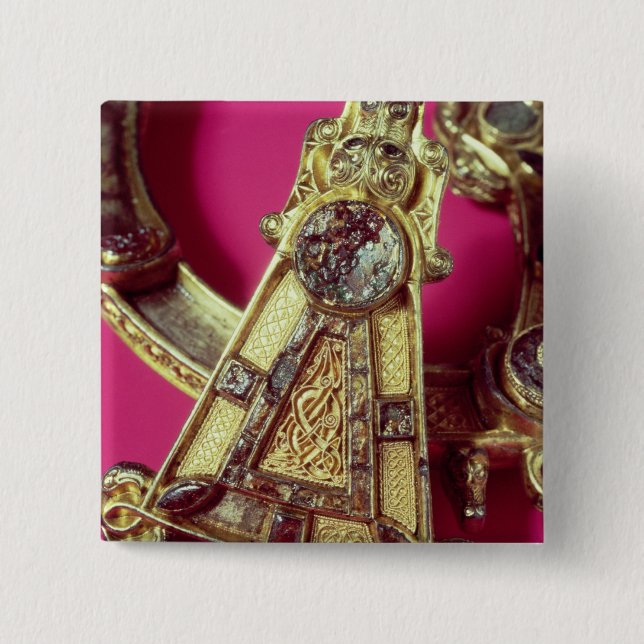 Bóton Quadrado 5.08cm Broche de Tara (Frente)