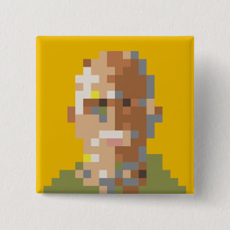 Bóton Quadrado 5.08cm Broche Guignard Quadrado