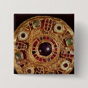 Bóton Quadrado 5.08cm Broche redondo