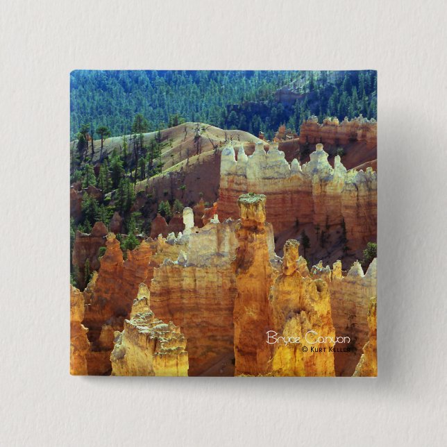 Bóton Quadrado 5.08cm Bryce Canyon (Frente)